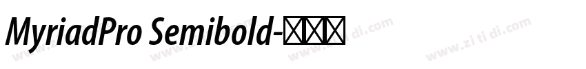 MyriadPro Semibold字体转换